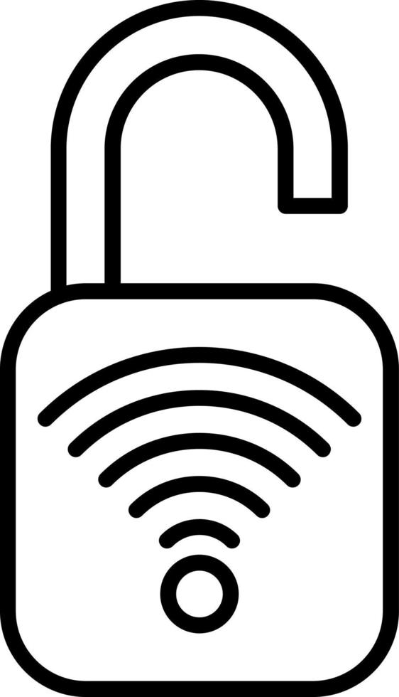 Open Smart Lock Icon Style vector