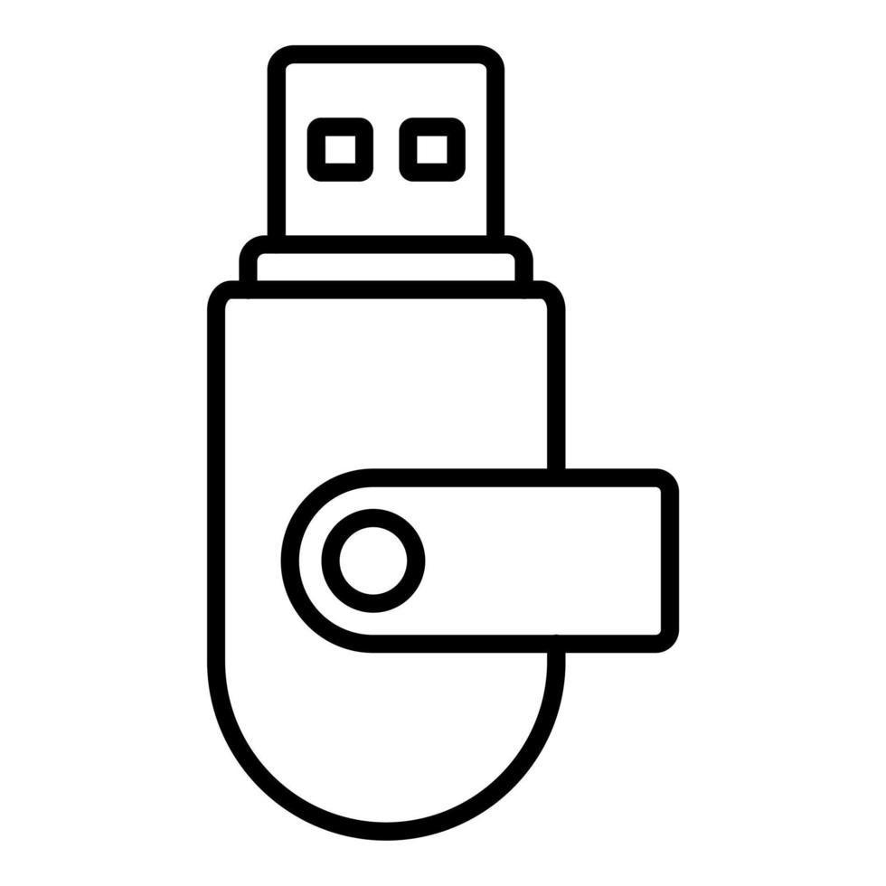 USB Flash Drive Icon Style vector