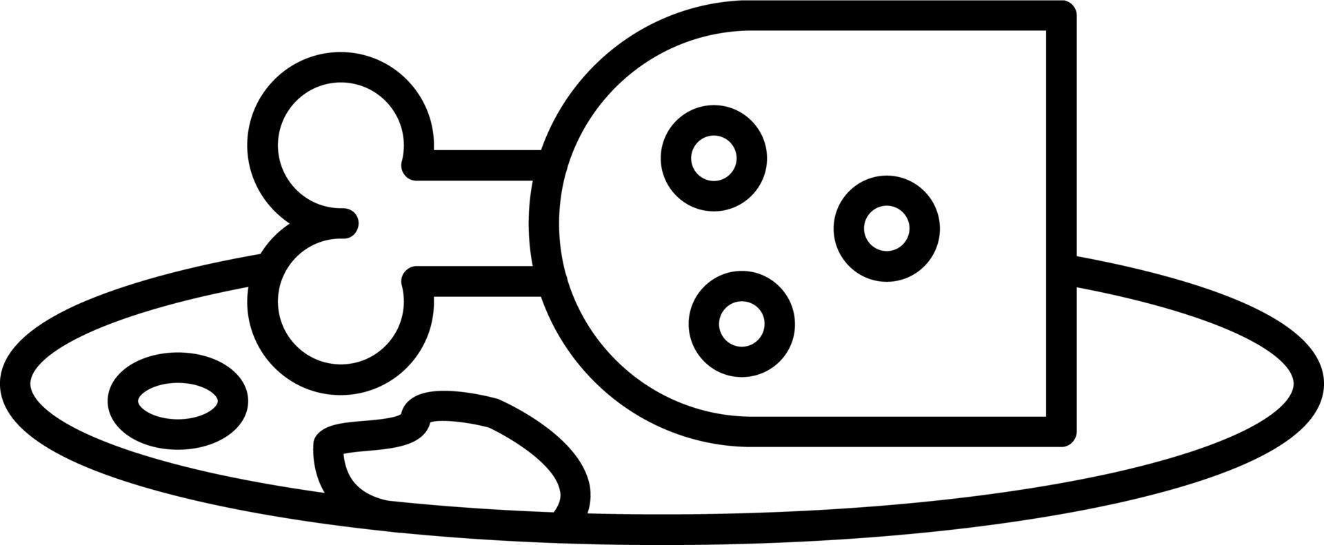 Cooked Ham Icon Style vector