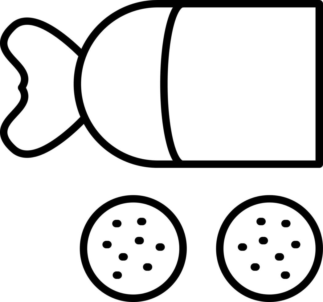 Salami Icon Style vector