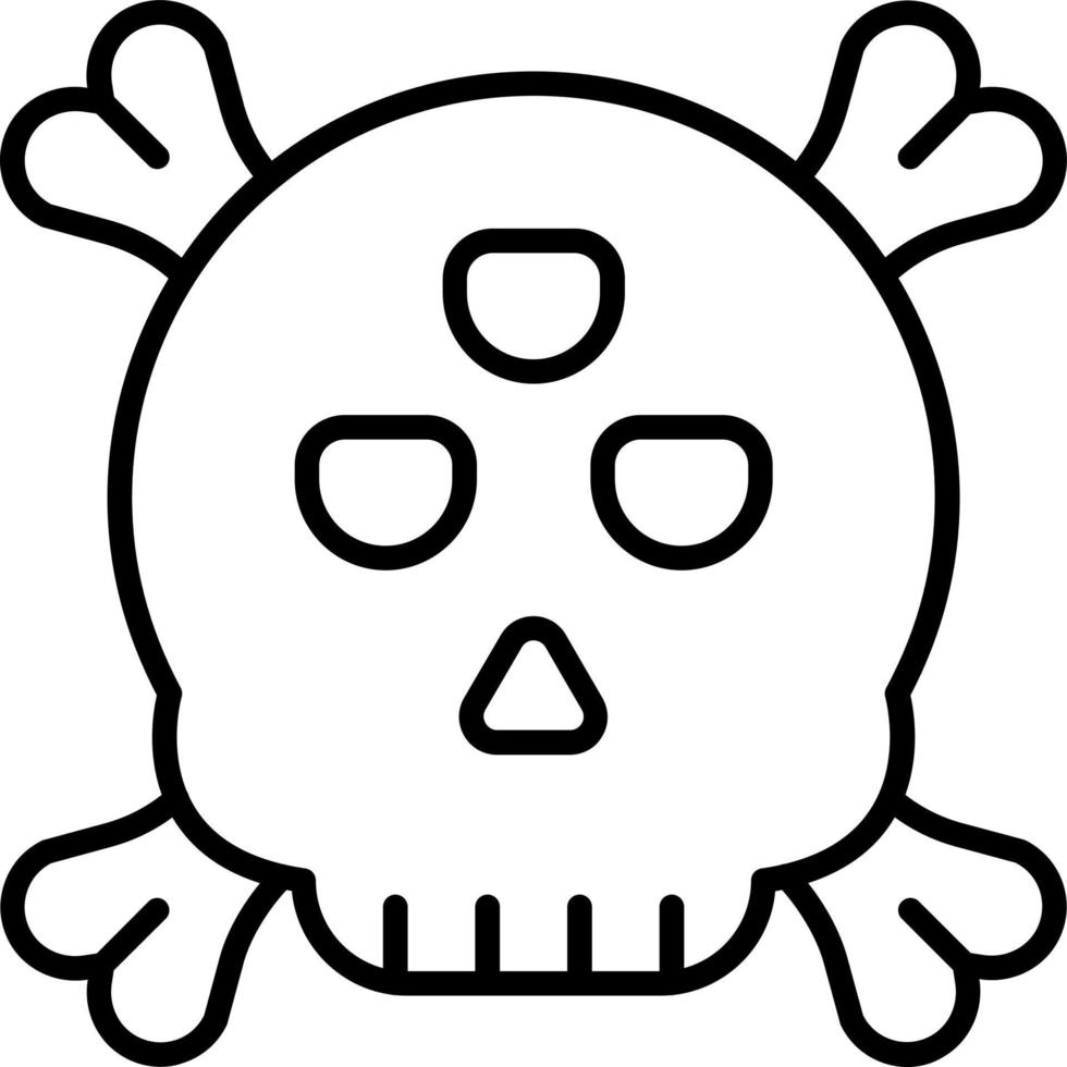 Alien Skull Icon Style vector