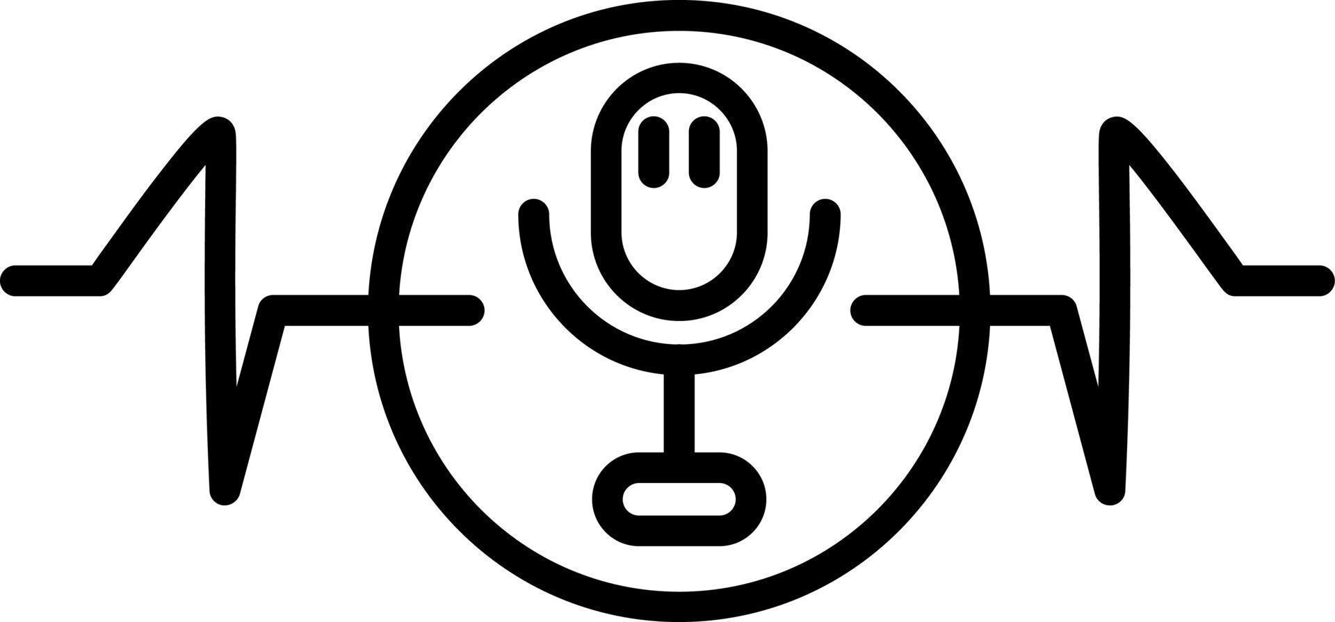 Voice Recognition Icon Style vector