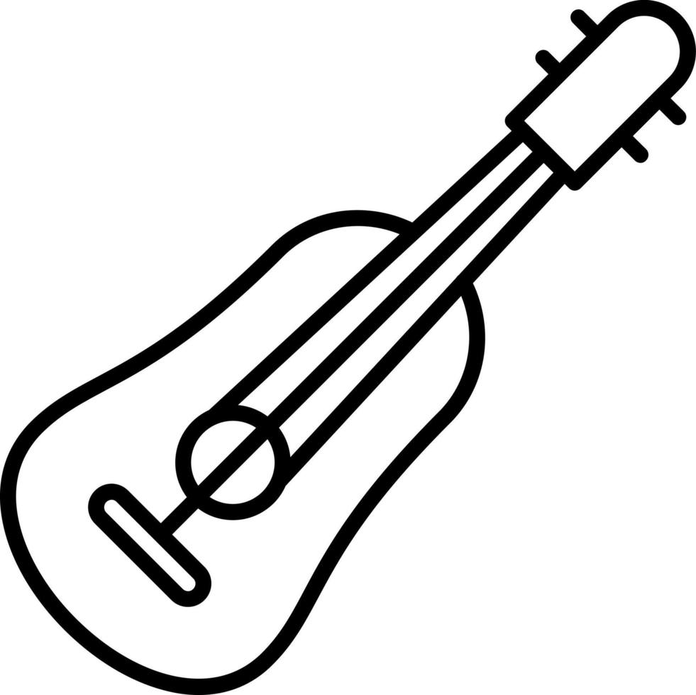 guitarra icono estilo vector