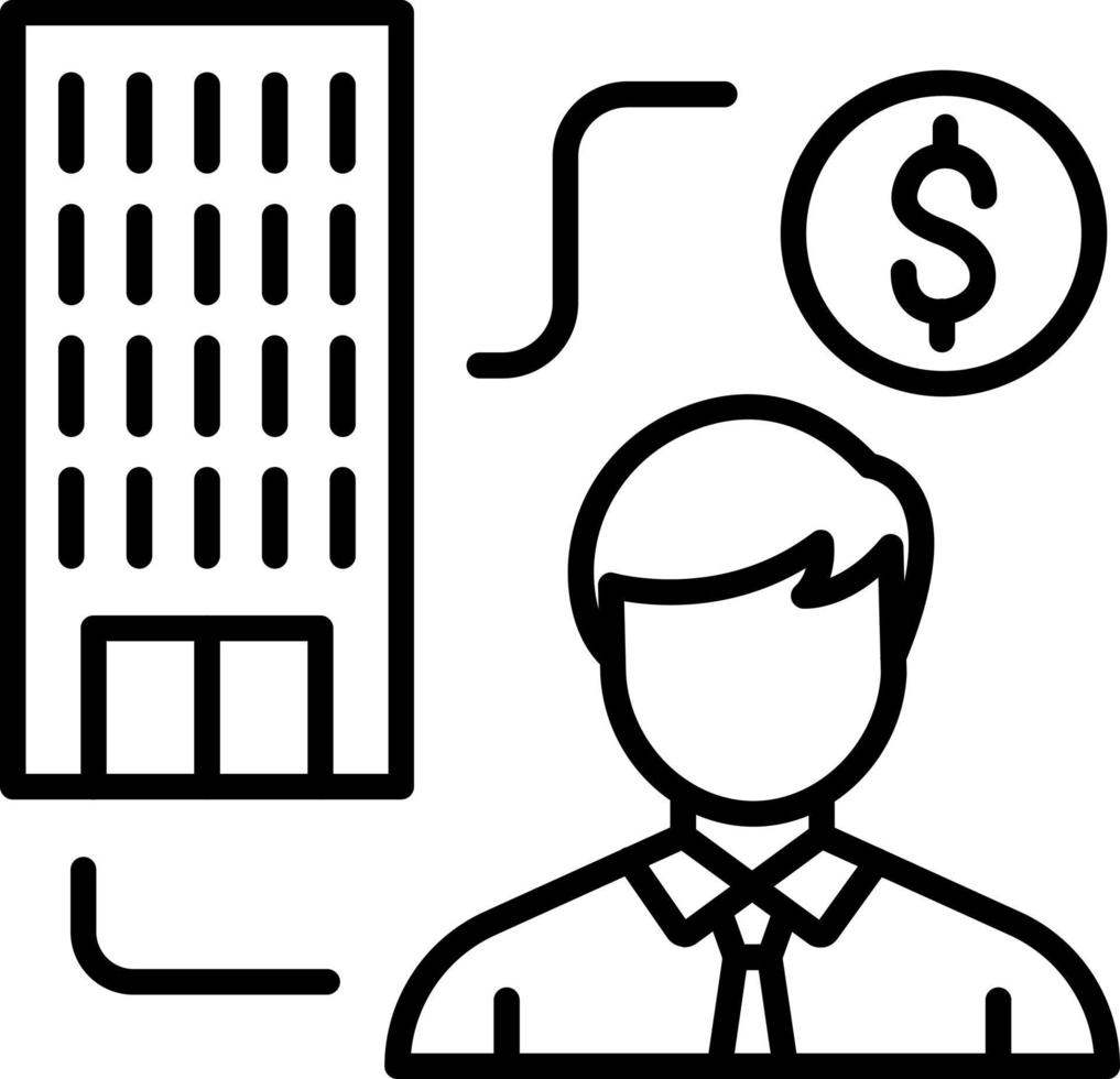 Agency Commission Icon Style vector