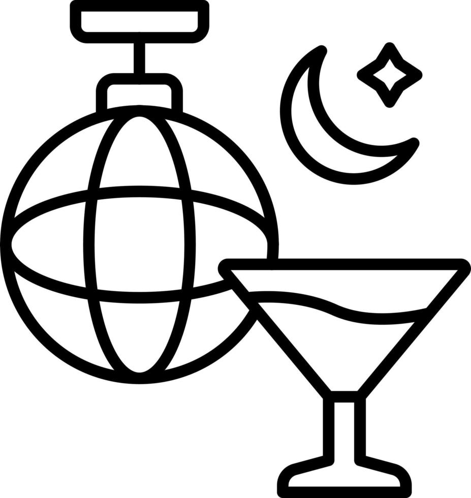 Nightlife Icon Style vector