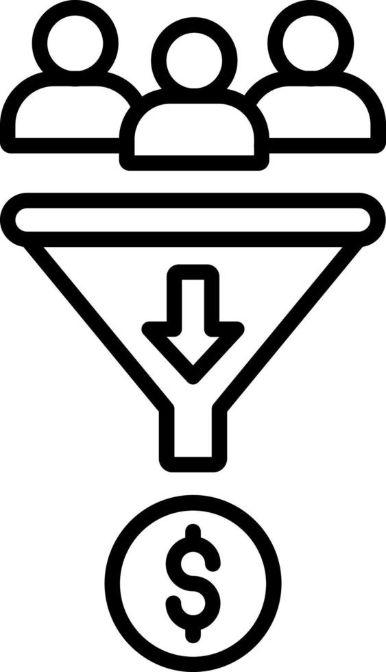 Lead Generation Icon Style vector