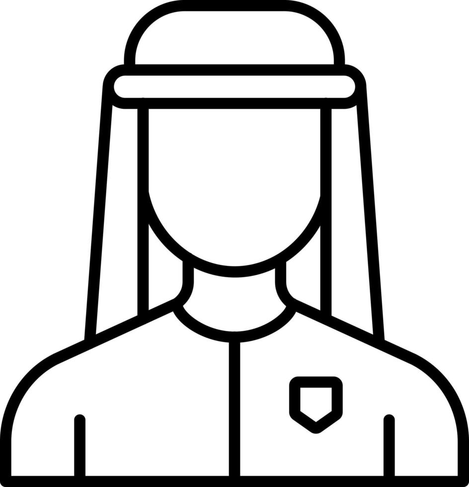 Arab Man Icon Style vector