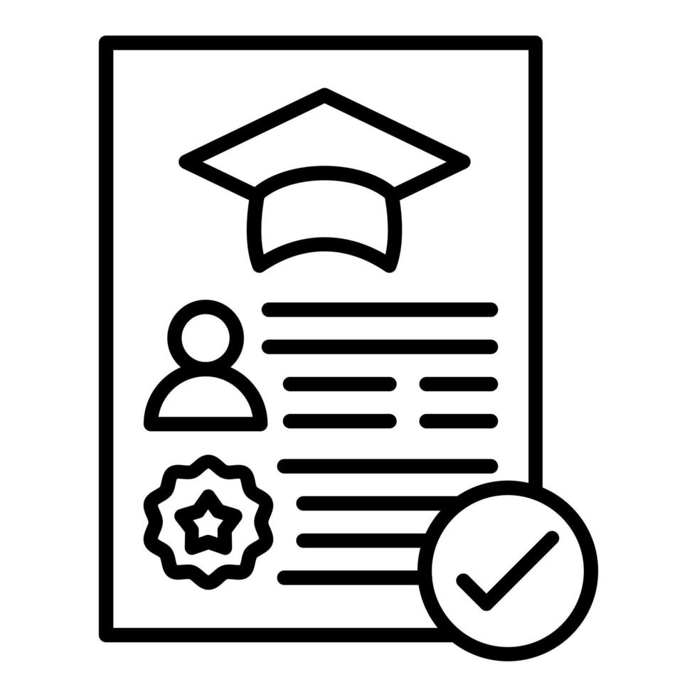 Academic Record Icon Style vector