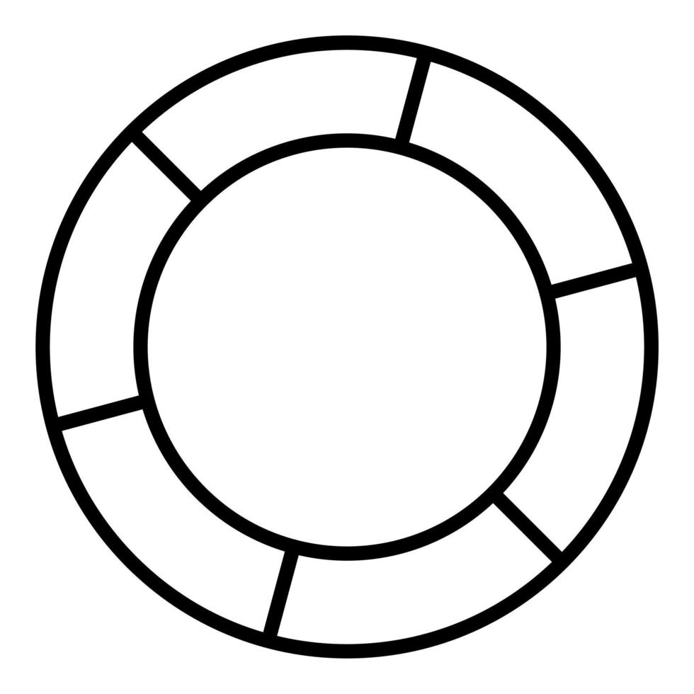 Life Preserver Icon Style vector