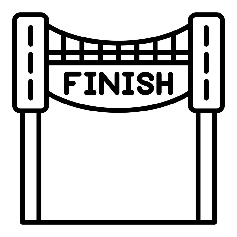 Finish Line Icon Style vector