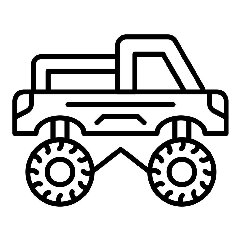 carrera camión icono estilo vector