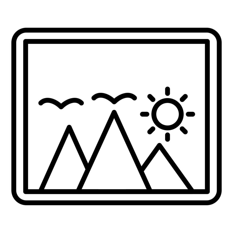 Image Placeholder Icon Style vector