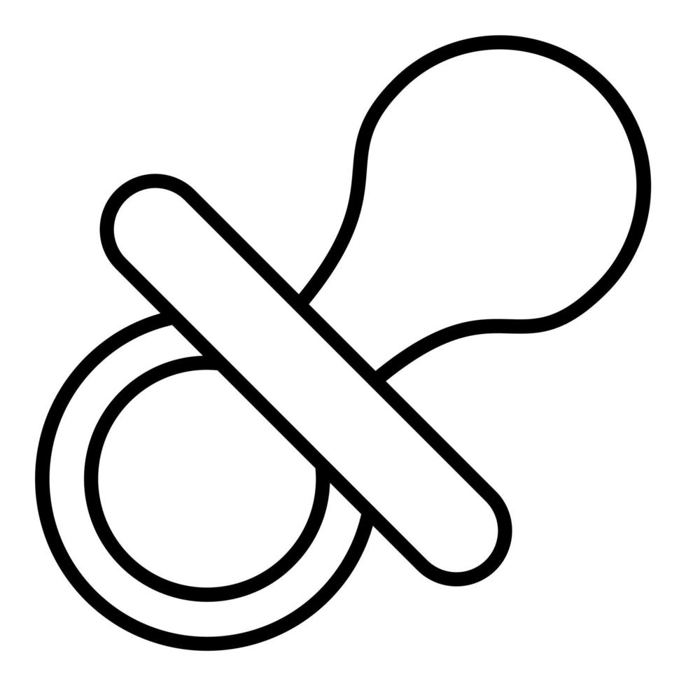 Pacifier Icon Style vector