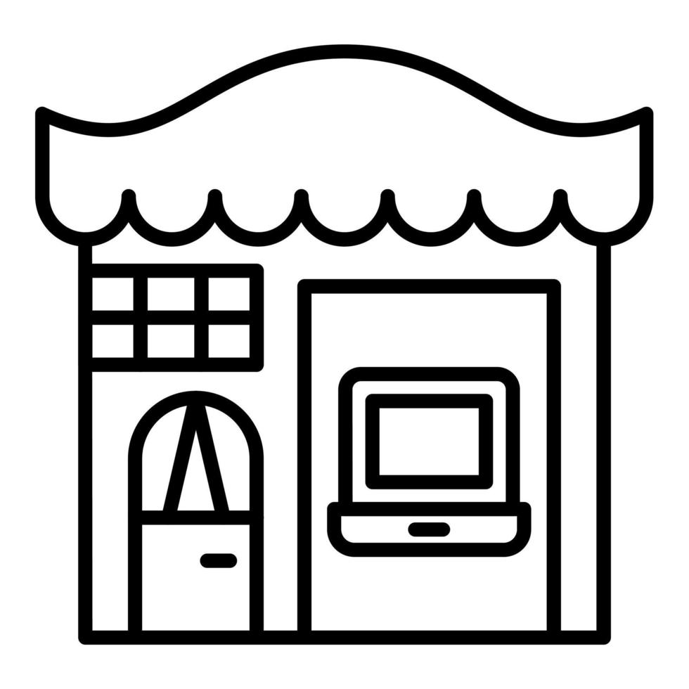 Electronics Shop Icon Style vector