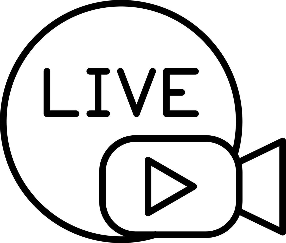 Live Broadcast Icon Style vector