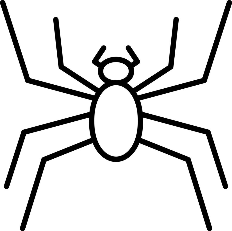 araña icono estilo vector