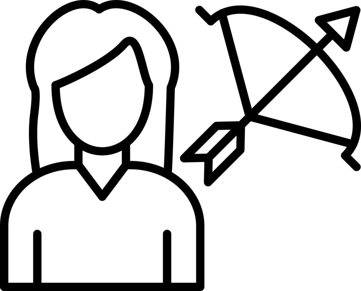 Acher Lady Icon Style vector