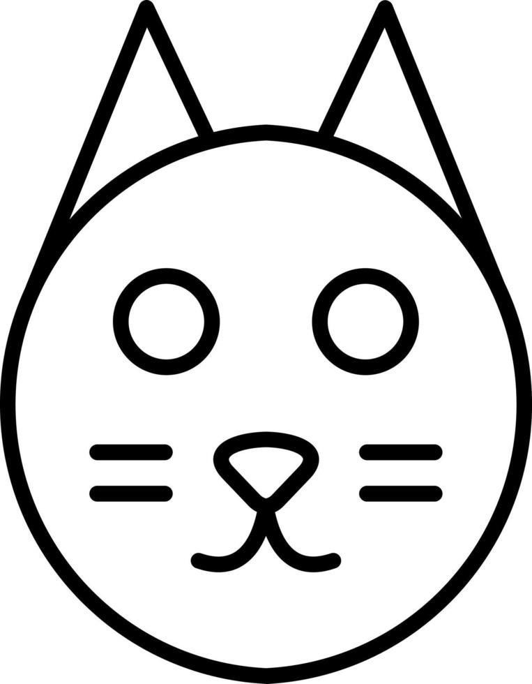 estilo de icono de gato vector