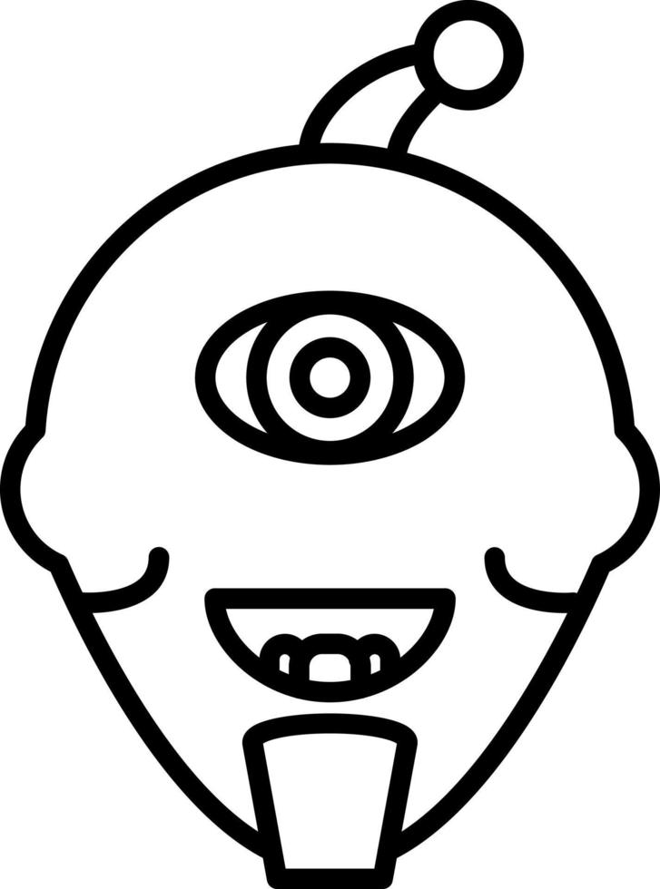 Cyclop Monster Icon Style vector