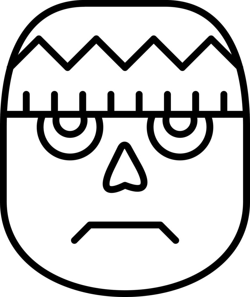 Frankensteins Monster Icon Style vector