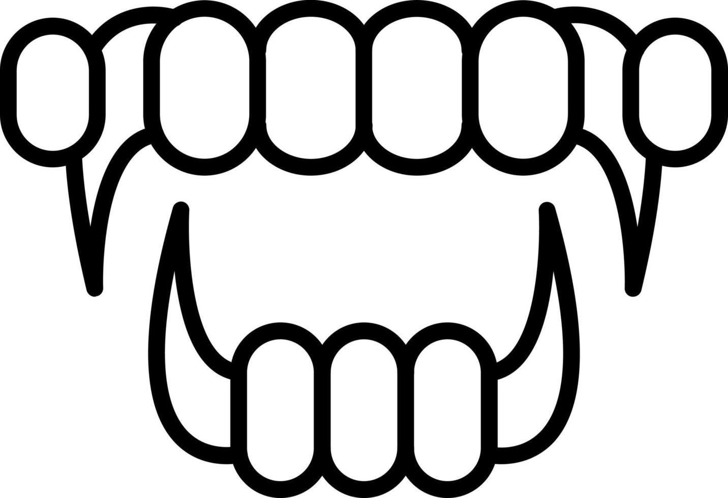 Demon Mouth Icon Style vector