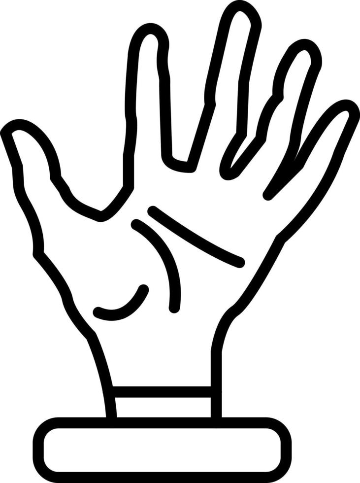 Scary Hand Icon Style vector