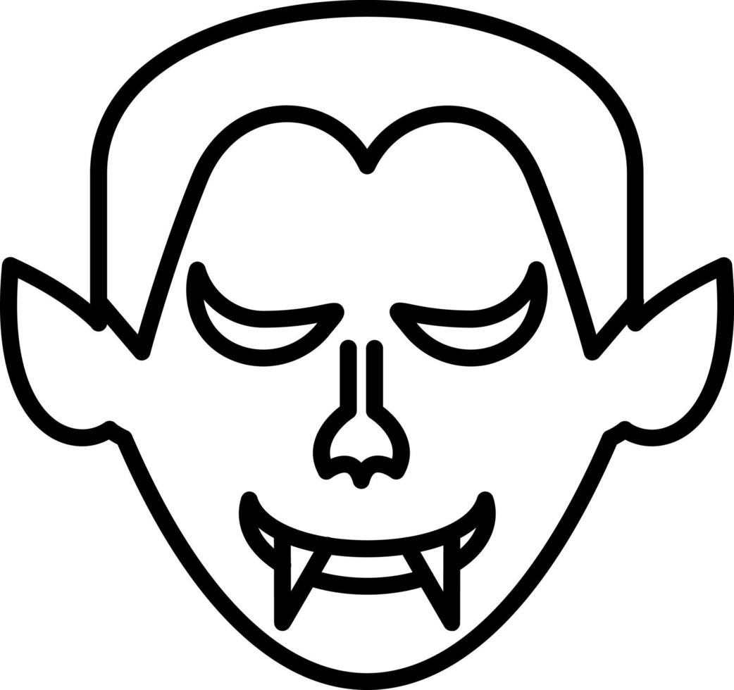 vampiro icono estilo vector