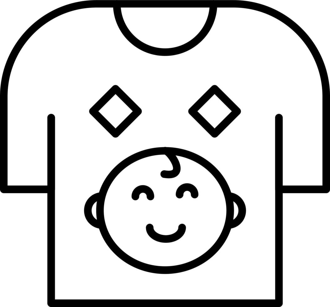 Baby Shirt Icon Style vector