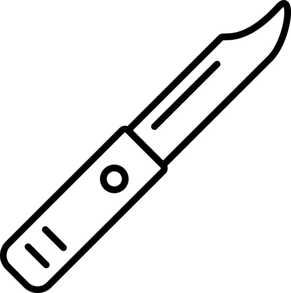 estilo de icono de cuchillo vector