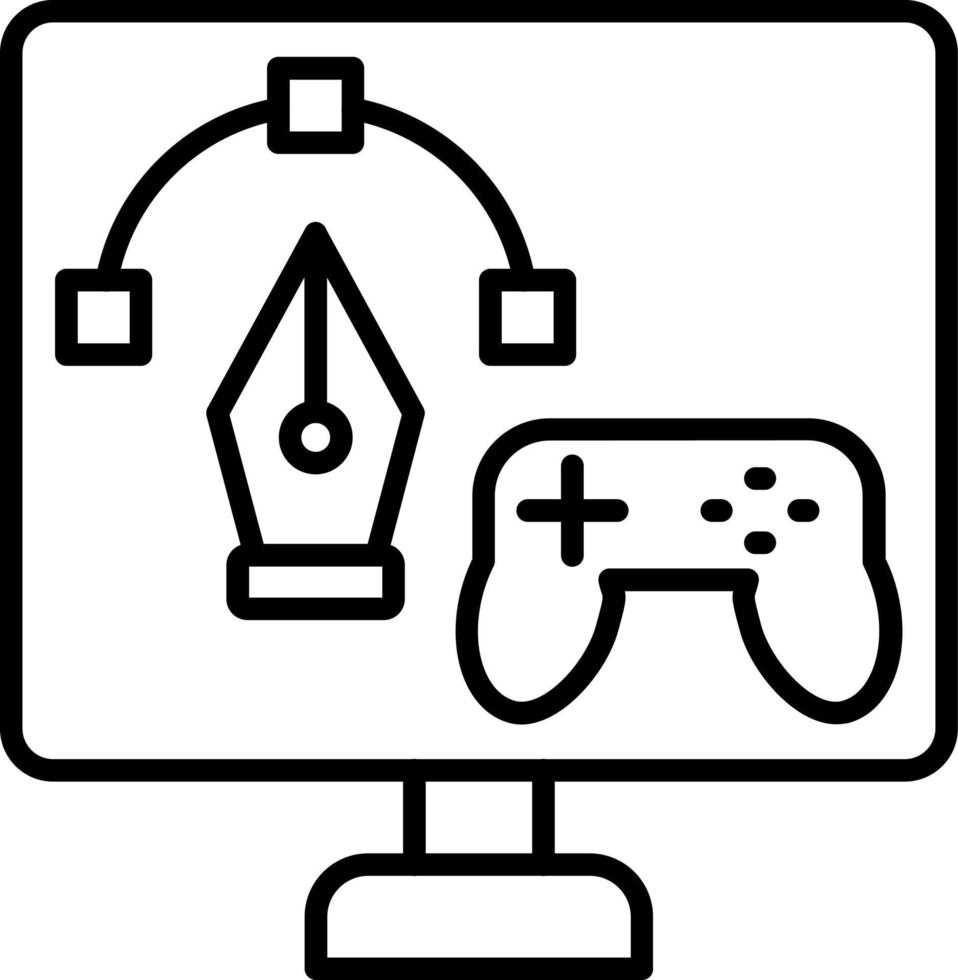 Game Design Icon Style vector