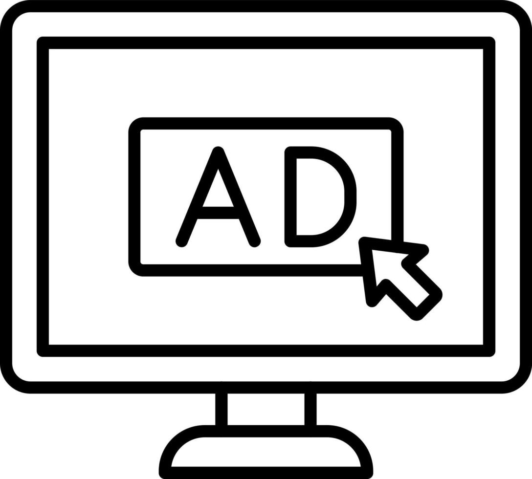 Online Advertising Icon Style vector