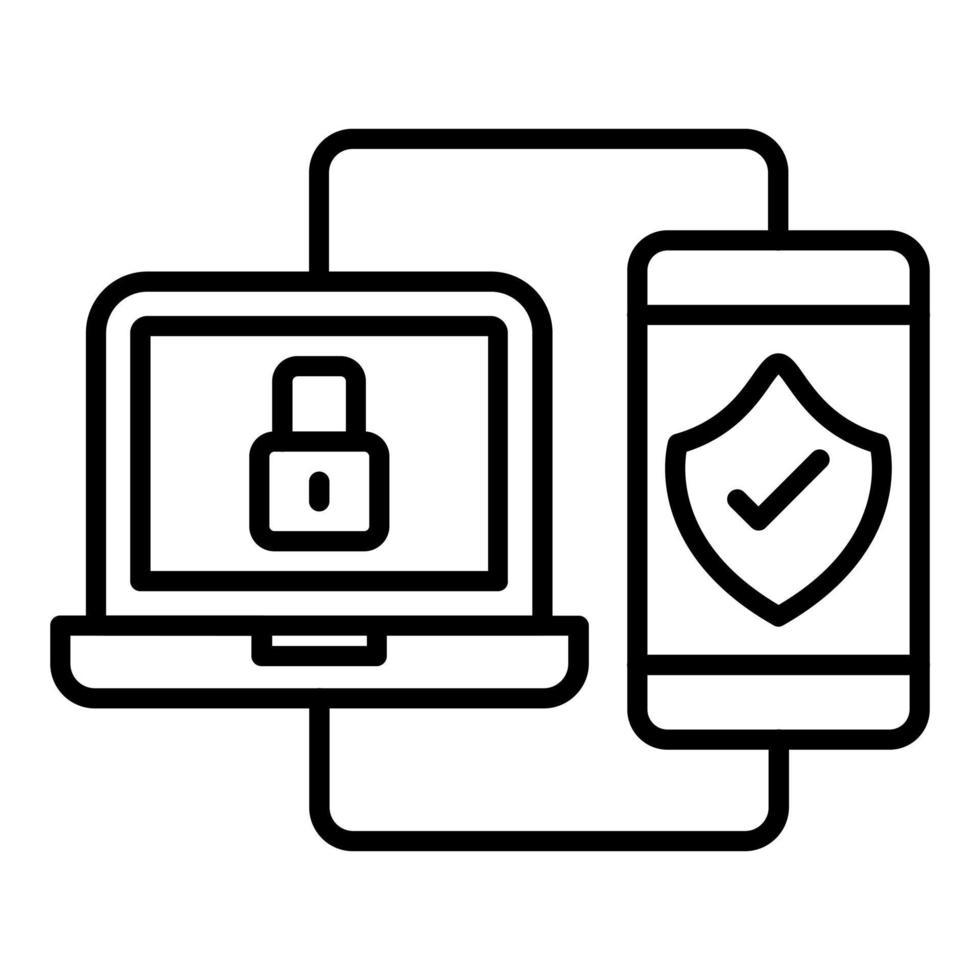 Two Factor Authentication Icon Style vector