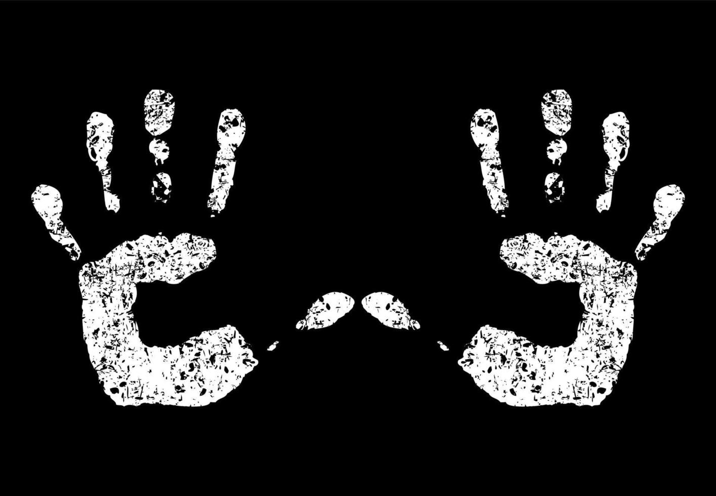 Abstraction on the topic of body parts vector
