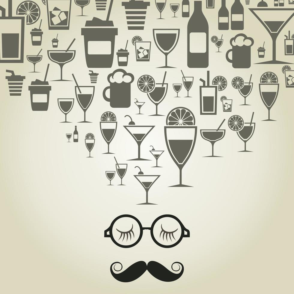 Abstraction on the topic of food vector