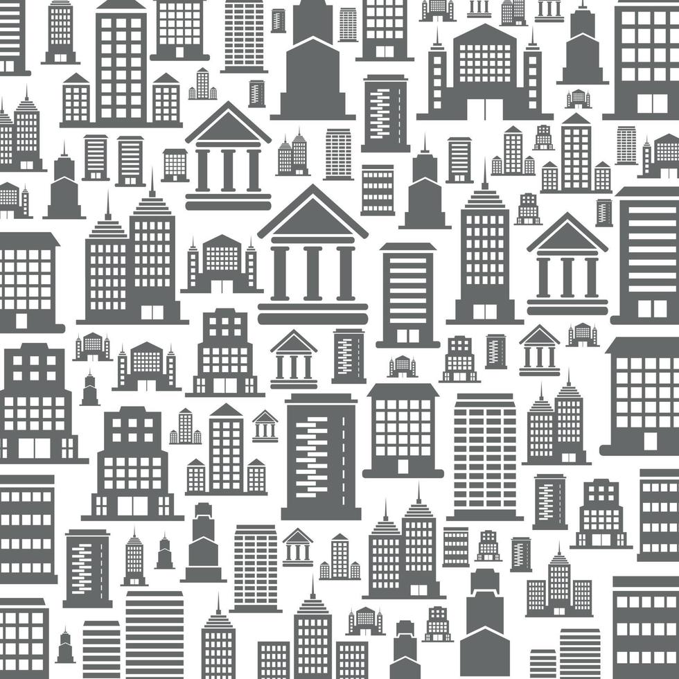 Background made of houses. A vector illustration