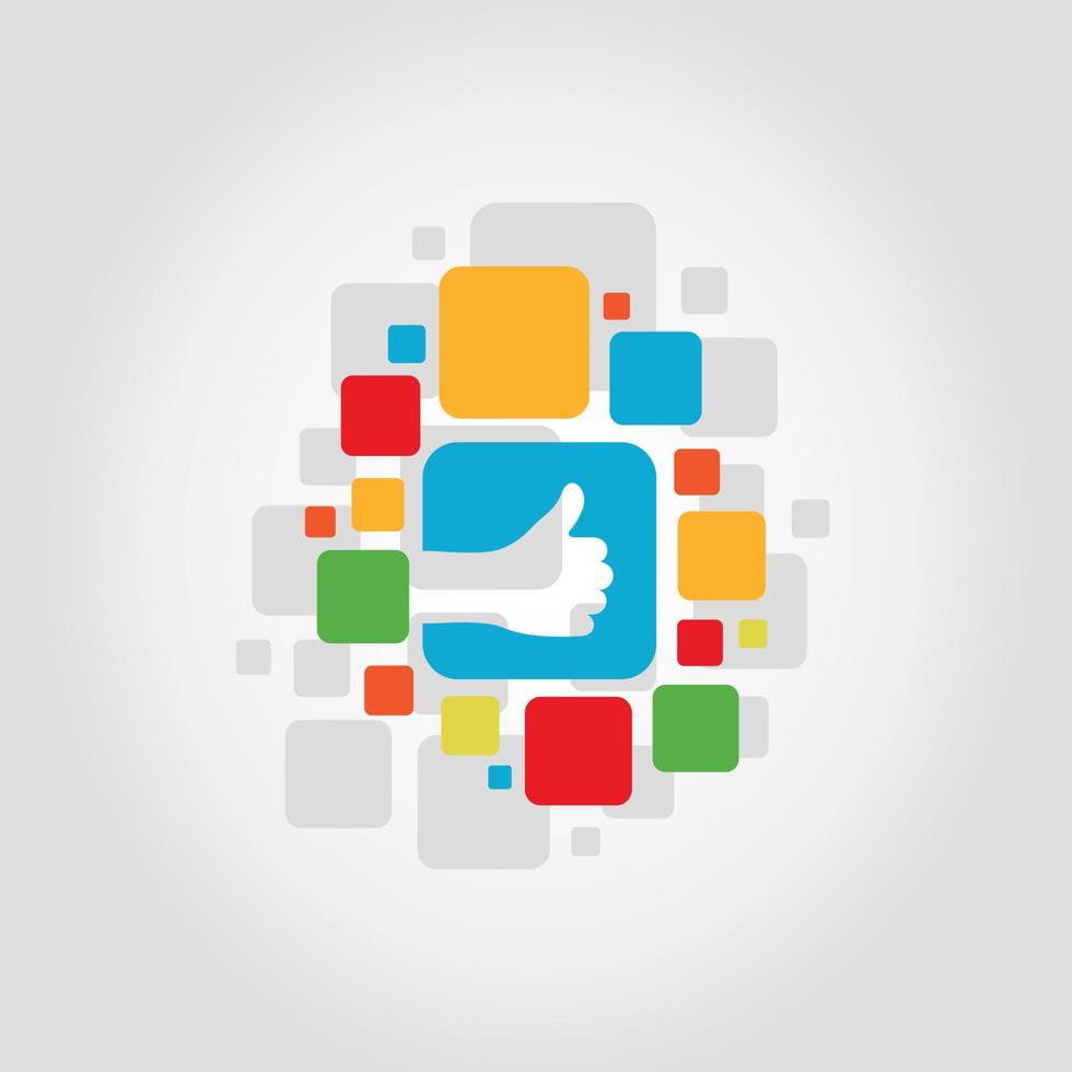 Abstraction on the topic of body parts vector