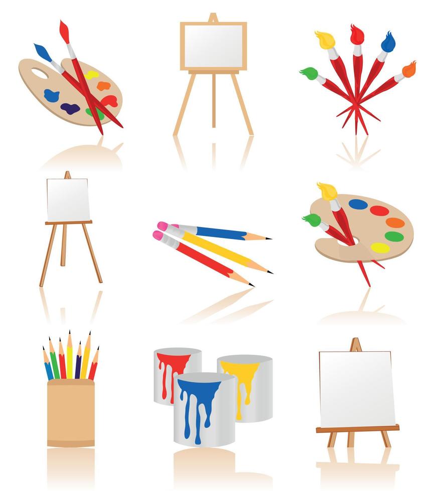 Art Supplies Flat Line Icons Set Oil Paints Watercolor Drawing Paper  Sketchbook Pallette Stationery Vector Illustrations Thin Signs For Artistic  Store Pixel Perfect 64x64 Editable Strokes Stock Illustration - Download  Image Now 