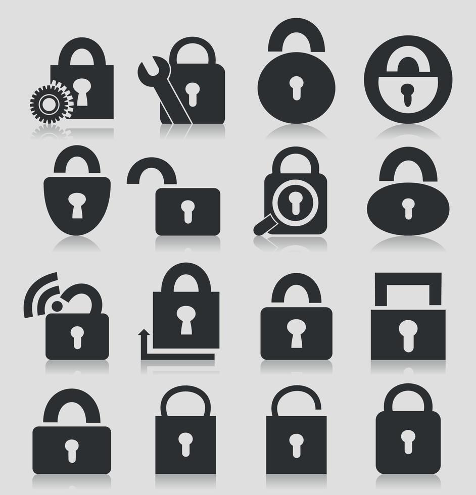 Background made of locks. A vector illustration