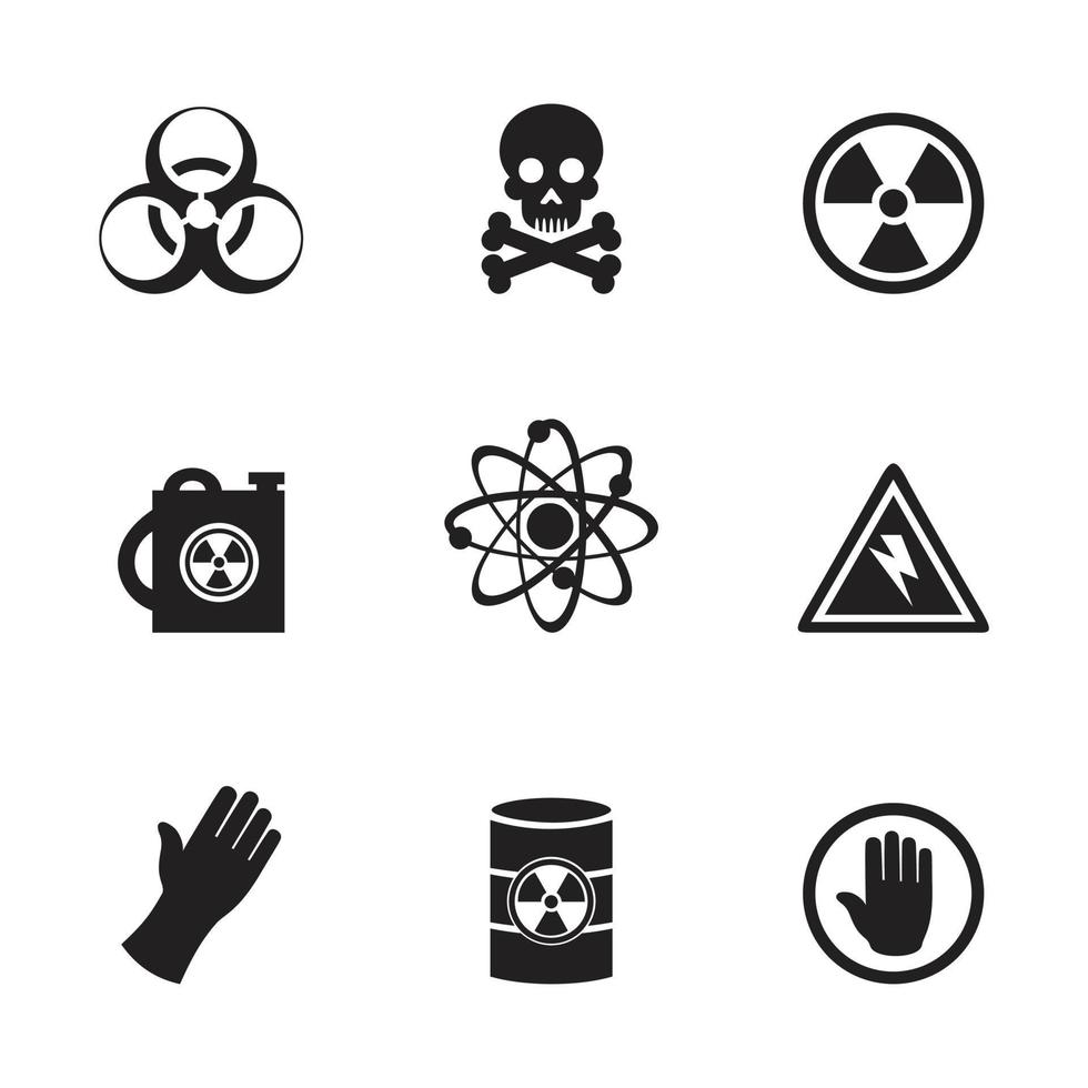 Set of icons on a theme the industry. A vector illustration