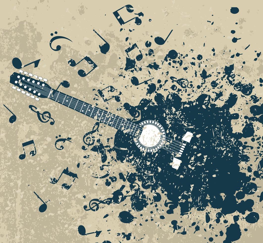 Abstraction on the theme of music vector