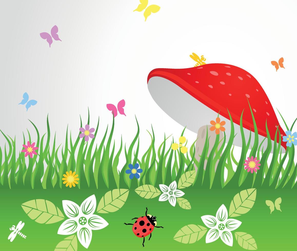 Illustration on the theme of nature vector