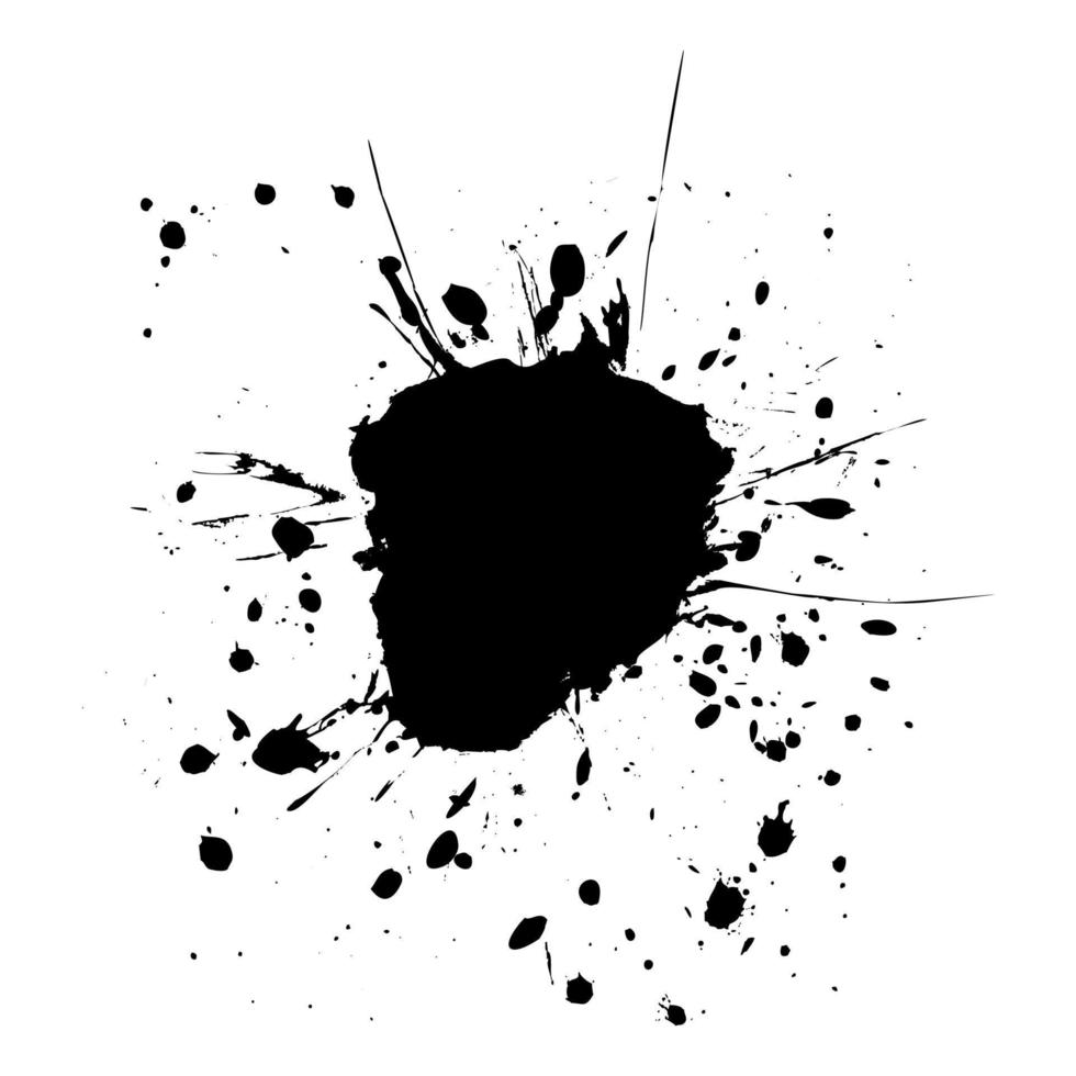 manchas negras abstractas. una ilustración vectorial vector