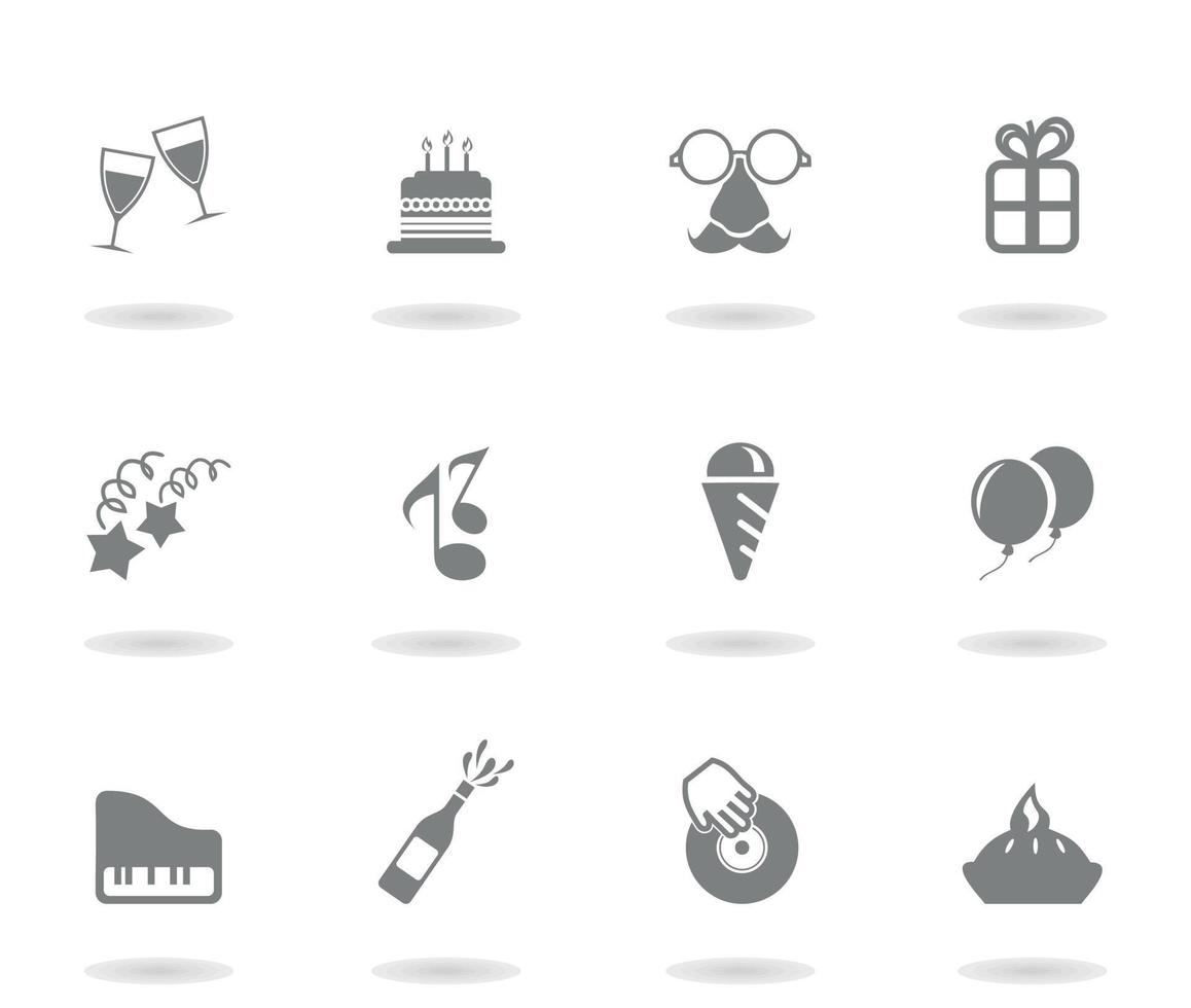 conjunto de íconos de un día festivo. un vector ilustración
