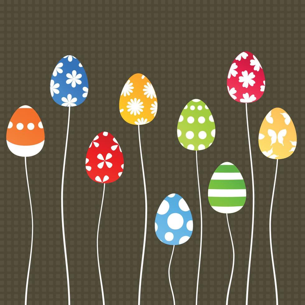 Easter holiday card vector