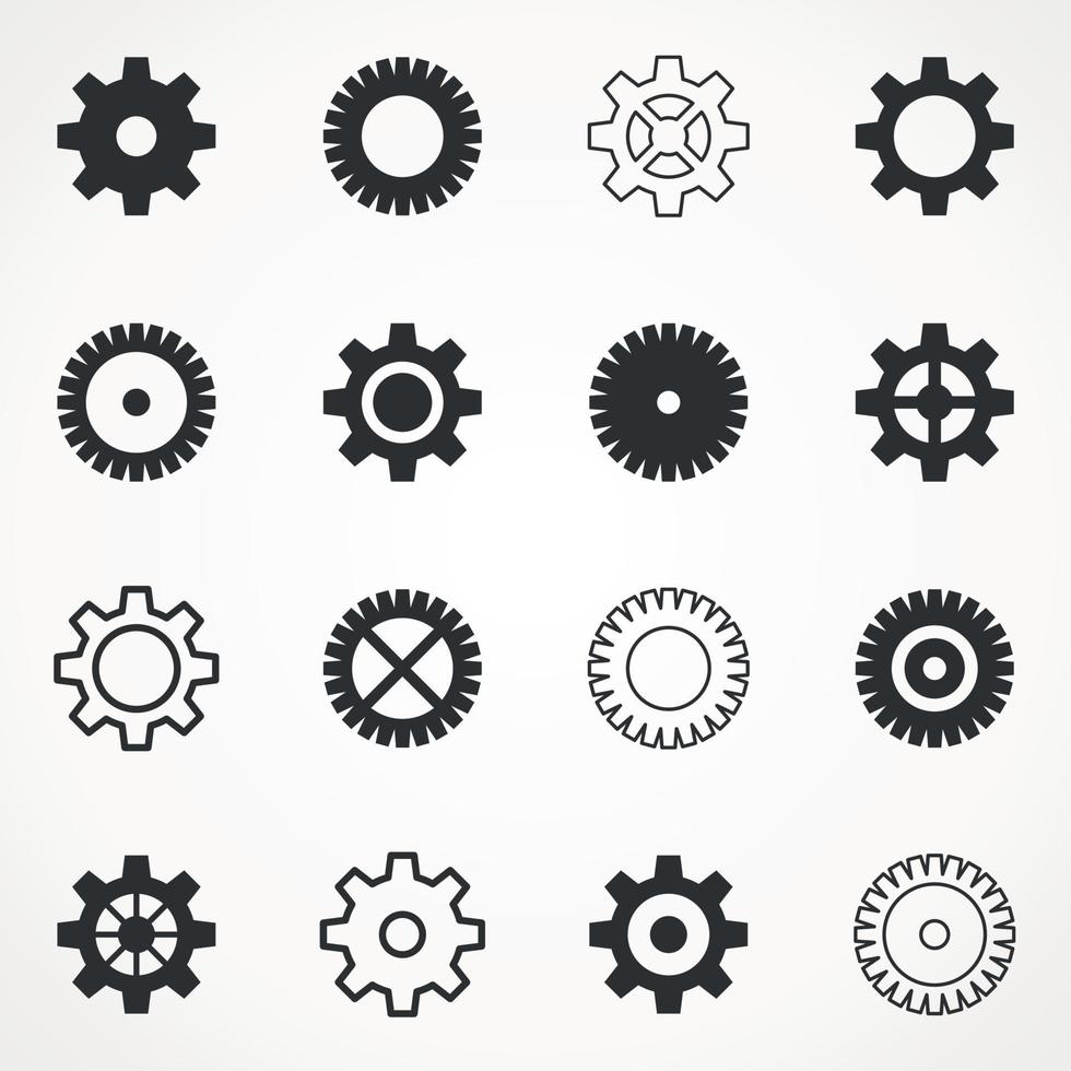 Gear wheel from tools. A vector illustration