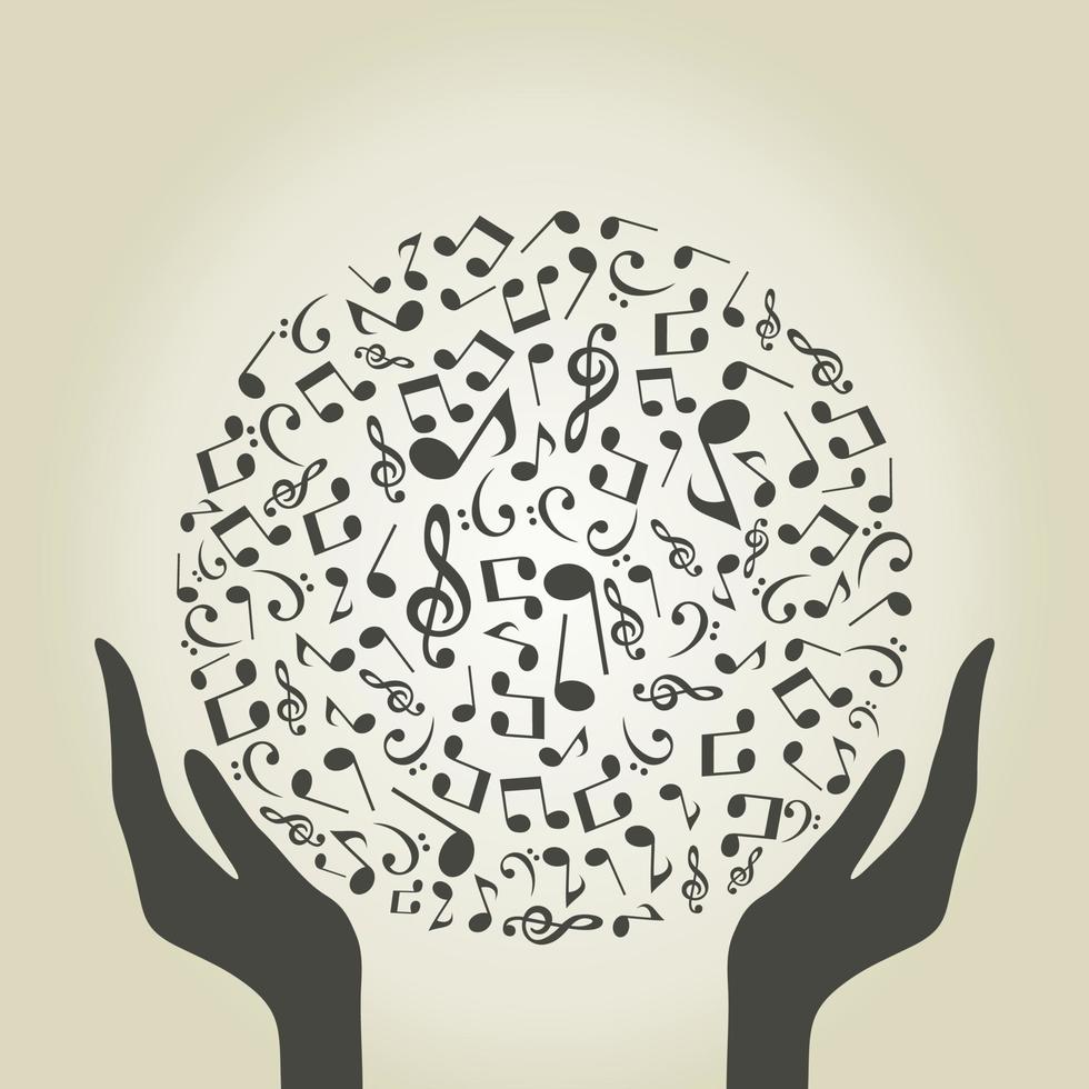 Abstraction on the theme of music vector