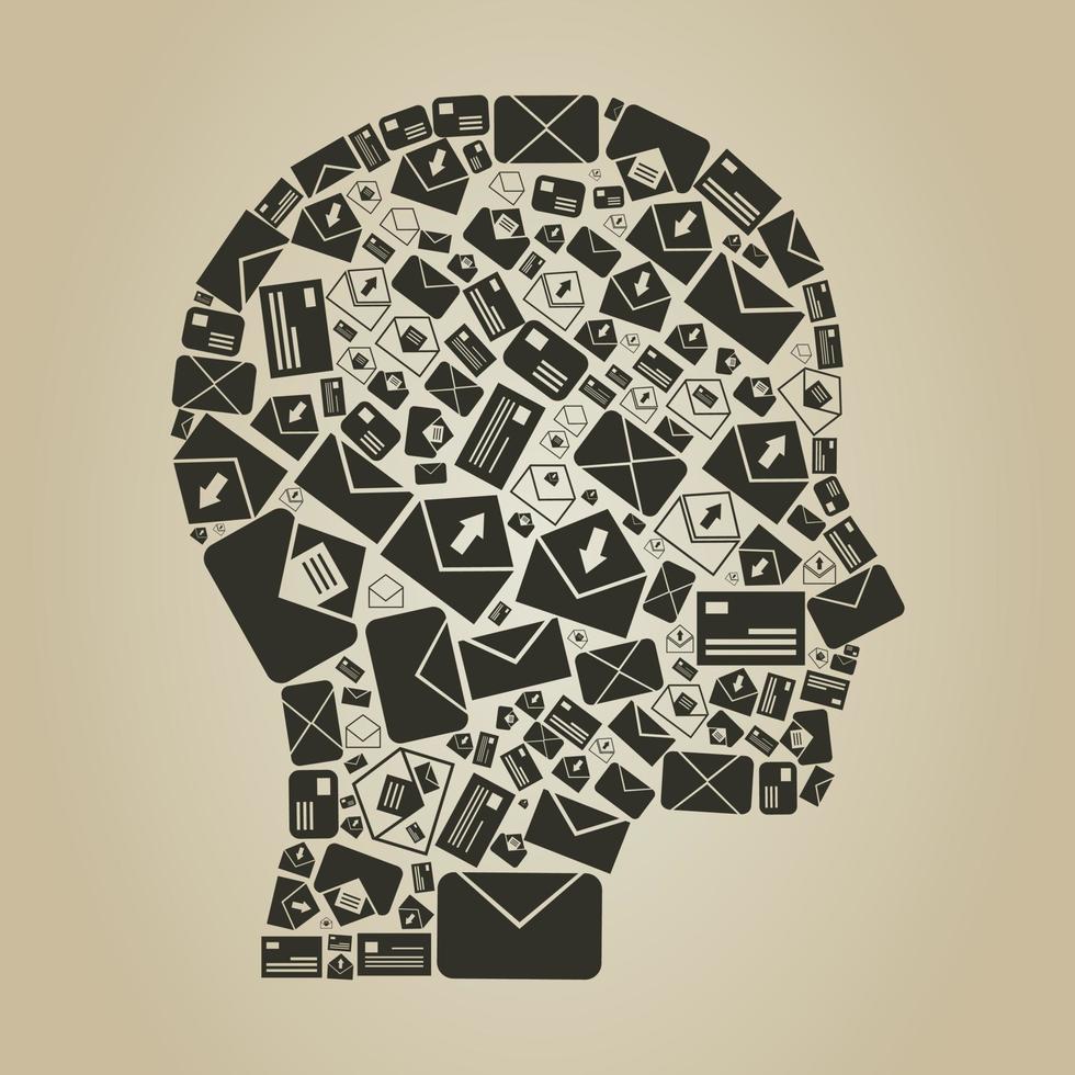 Abstraction on the office theme vector