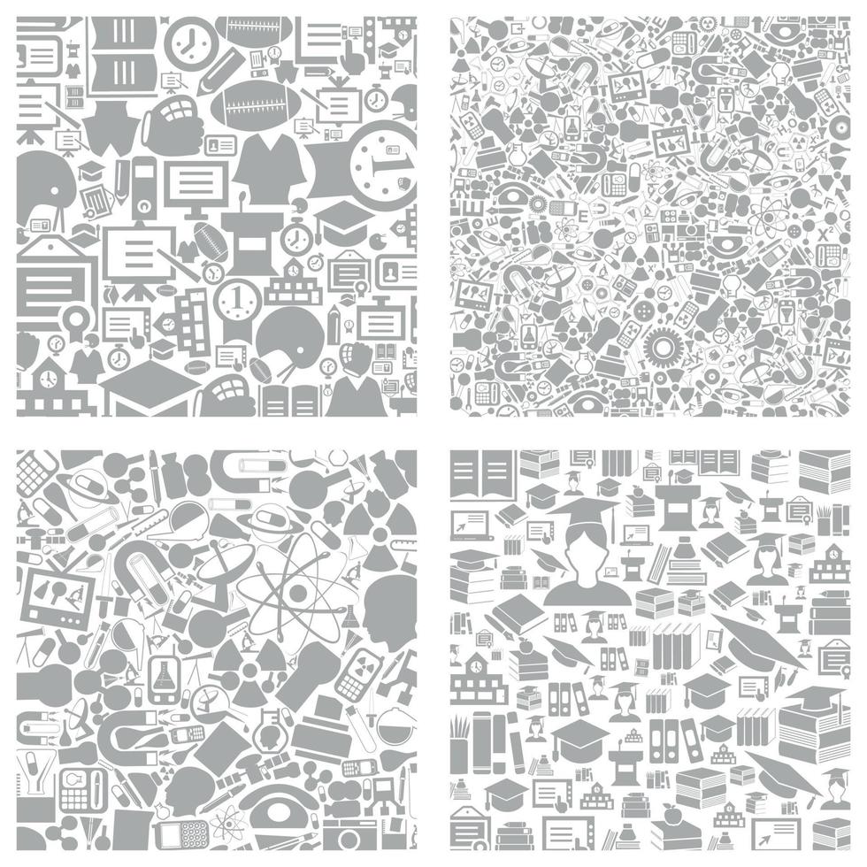 Background collected from school subjects. A vector illustration