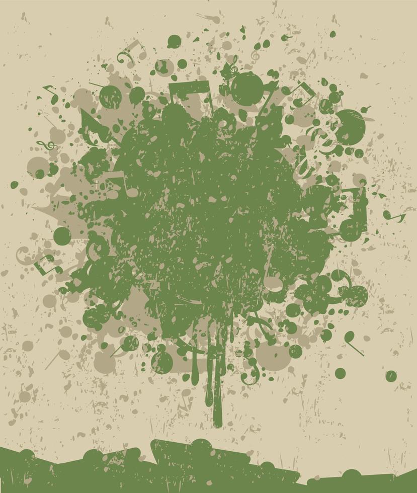 Abstraction on the theme of music vector