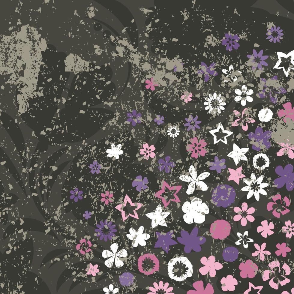 Background from plants and a flower. A vector illustration